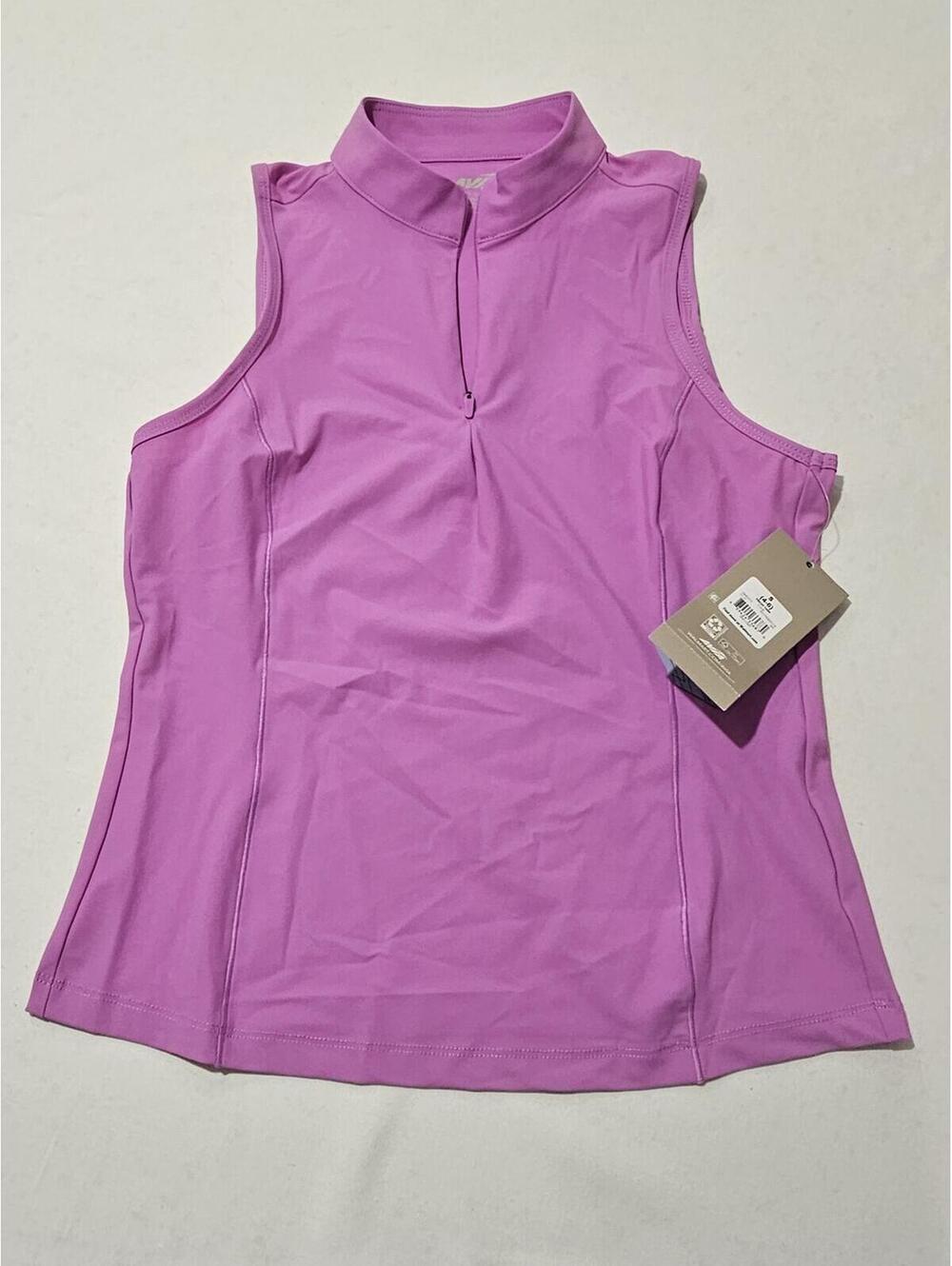 Avia Women's Sleeveless Half-Zip Golf Top Size S 4-6 Pink Purple